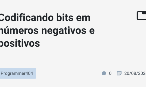 Codificando bits em números negativos e positivos