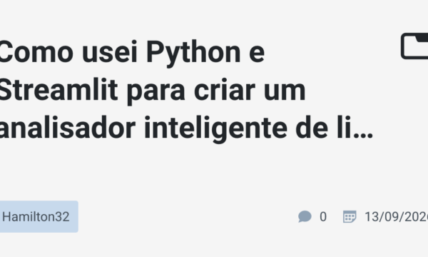 Como usei Python e Streamlit para criar um analisador inteligente de links maliciosos (CreatorGuard)