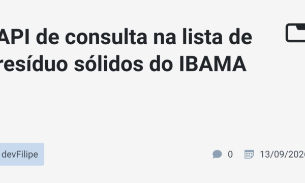 API de consulta na lista de resíduo sólidos do IBAMA