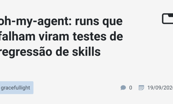 oh-my-agent: runs que falham viram testes de regressão de skills